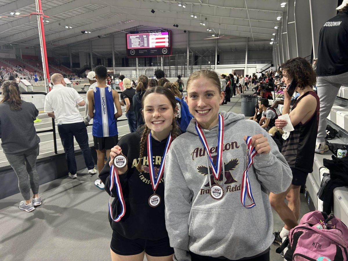 Wesley Drake and Lillian Borkowski with their medals