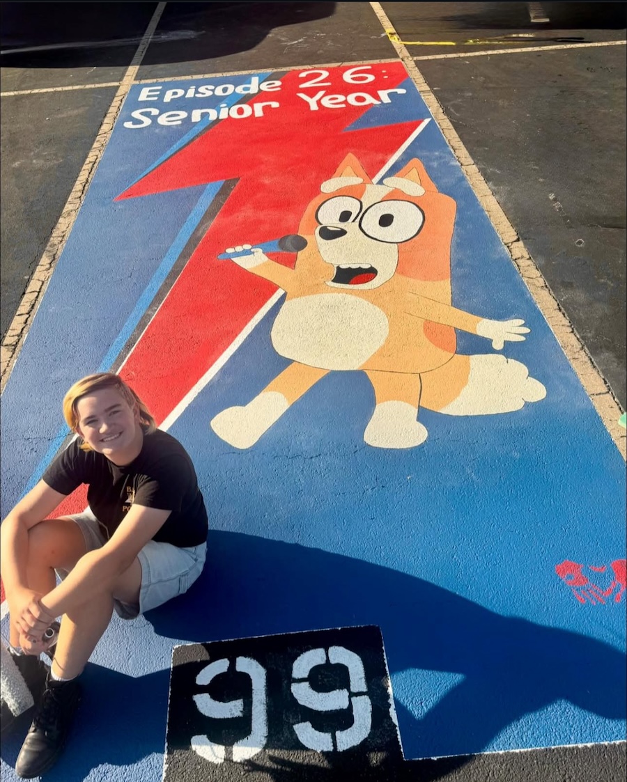 Asphalt Art: A Senior Year Tradition