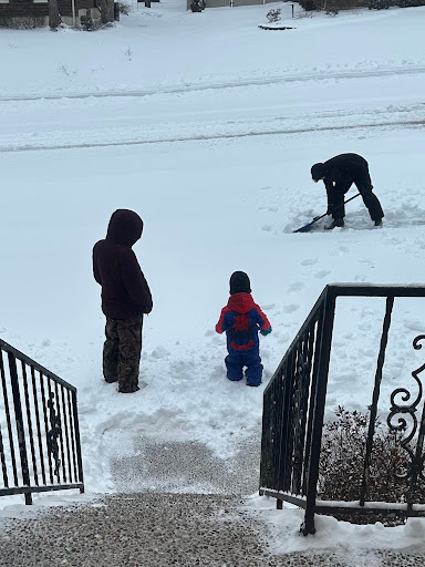 “I got to play in the snow with my little brother for the first time. I was able to teach him how to make a snow angel and how to throw snowballs at our family.
Ava Llaguno (11)